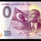 Billet Souvenir 0 Euro - Turkey, TÜRKIYE - M.KEMAL ATATÜRK 2019-1 NEUF / UNC