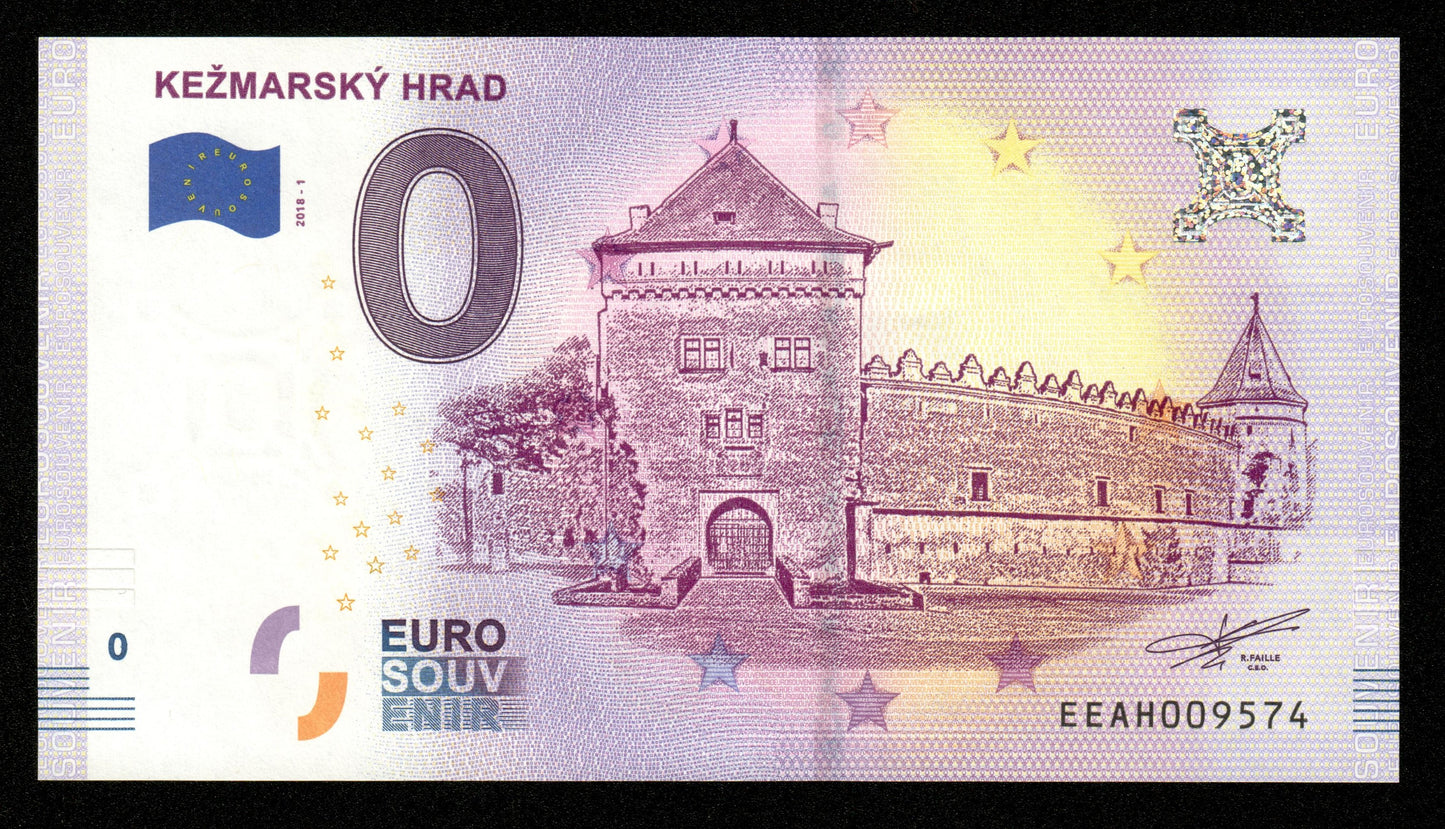 Billet Souvenir 0 Euro - Slovakia, KEŽMARSKY HRAD 2018-1 NEUF / UNC