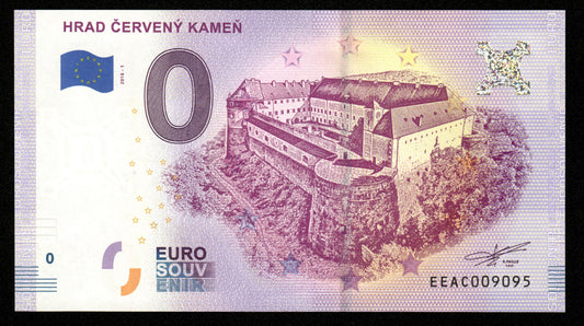 Billet Souvenir 0 Euro - Slovakia, HRAD ČERVENÝ KAMEŇ 2018-1 NEUF / UNC