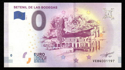 Billet Souvenir 0 Euro - Spain, SETENIL DE LAS BODEGAS 2018-1 NEUF / UNC