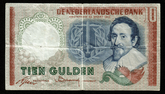 PAYS-BAS - NETHERLANDS - 10 Gulden 1943 P.85 B / Good