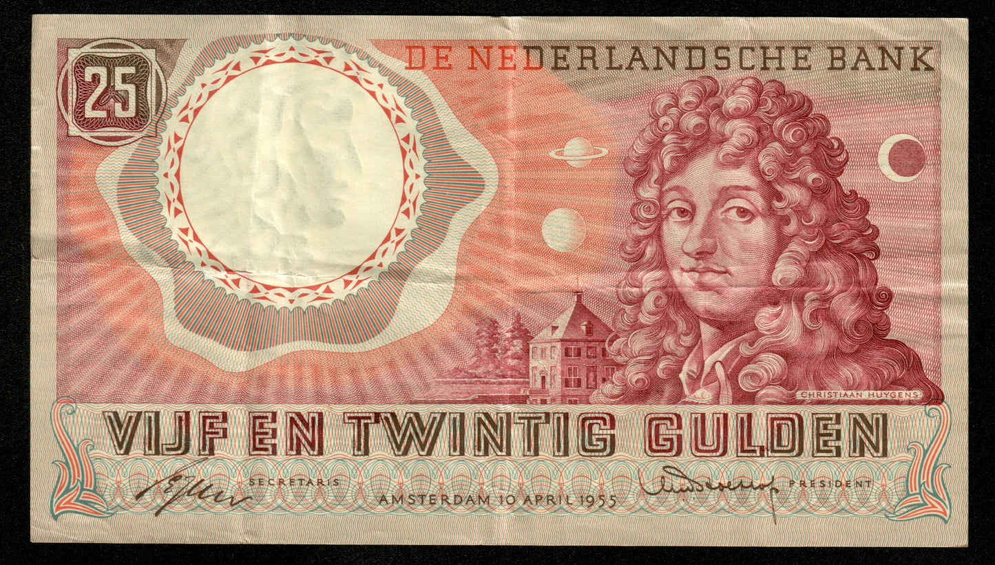 PAYS-BAS - NETHERLANDS - 25 Gulden 1955 P.87 TTB / VF