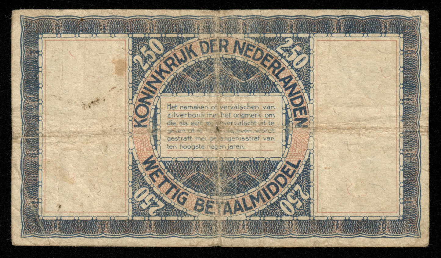 PAYS-BAS - NETHERLANDS - 2,5 Gulden 1938 Zilverbon P.62 B / Good