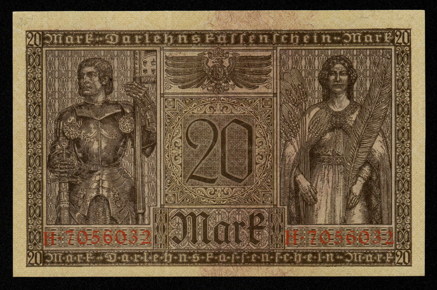 ALLEMAGNE - Germany - Darlehenkassenschein, 20 Mark 1918 P.57 NEUF / UNC