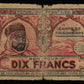 ALGÉRIE - ALGERIA - 10 Francs Camps de prisonniers (1943) P.NL, K.395 AB / Poor