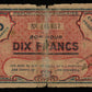 ALGÉRIE - ALGERIA - 10 Francs Camps de prisonniers (1943) P.NL, K.395 AB / Poor