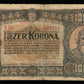 HONGRIE - HUNGARY - 1000 Korona 1923 P.75a TB / Fine