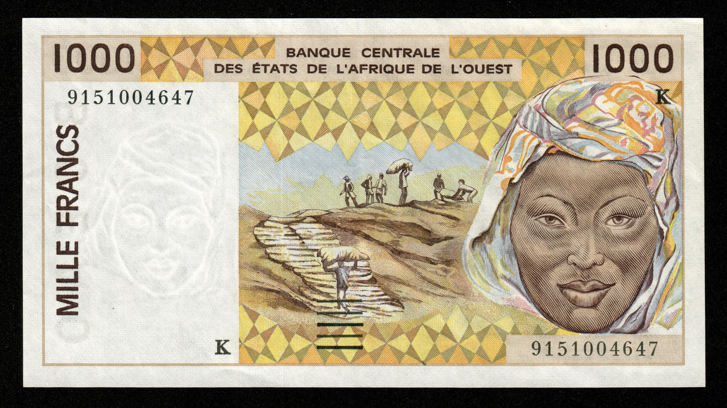 WEST AFRICAN STATES - SENEGAL - 1000 Francs 1991 P.711Ka SUP / XF