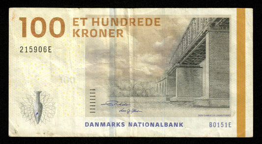 DANEMARK - DENMARK - 100 Kroner 2015 P.66d TTB / VF