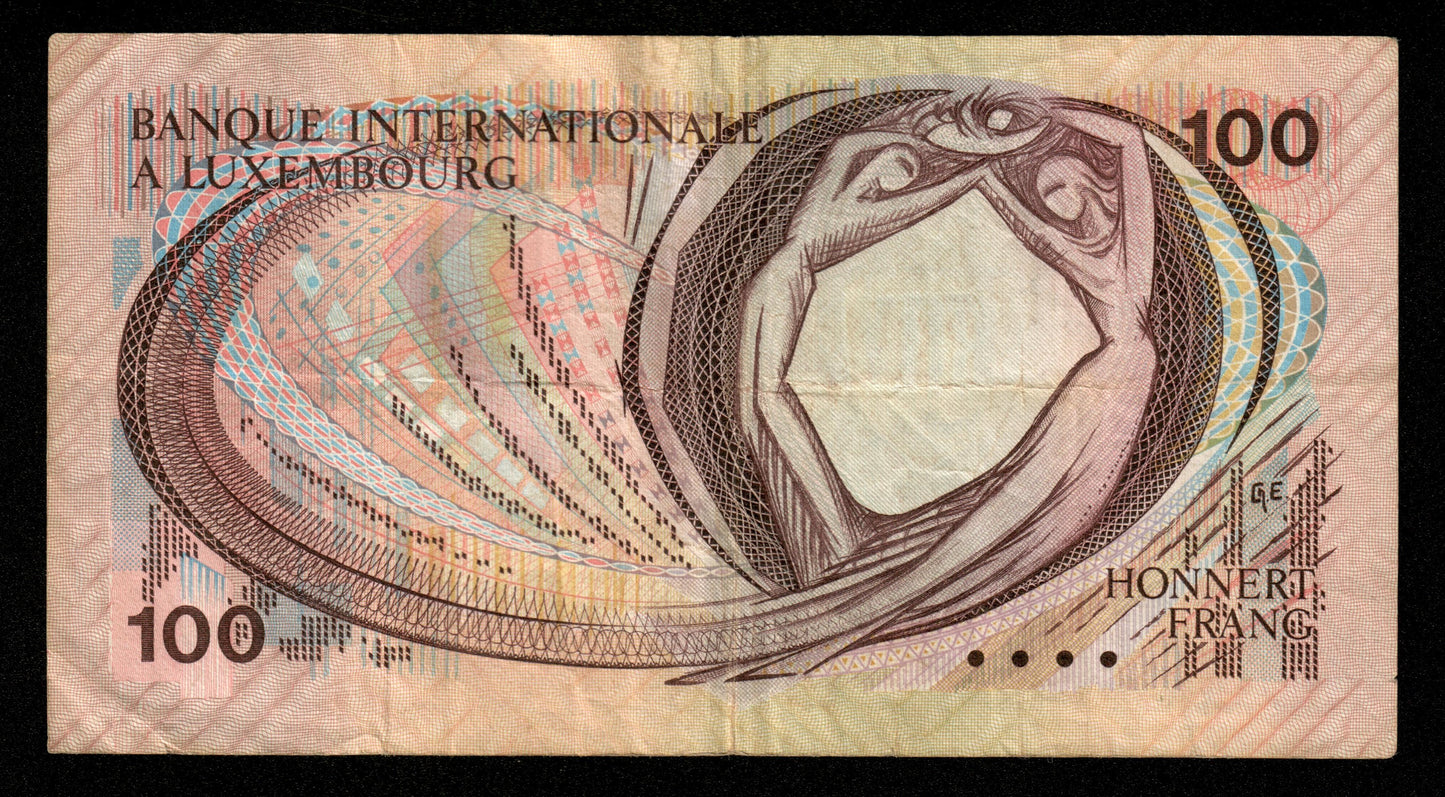 LUXEMBOURG - 100 Francs 1981 P.14A TB / Fine