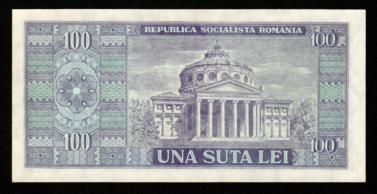 ROUMANIE - ROMANIA - 100 Lei 1966 P.97a SUP+ / XF+