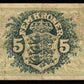 DANEMARK - DENMARK - 5 Kroner 1940 P.30d, Sieg 102 TB / Fine