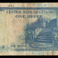 CEYLAN - CEYLON - 1 Rupee 1954 P.49b TB / Fine