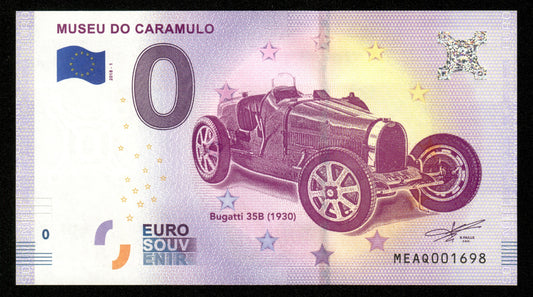 Billet Souvenir 0 Euro - Portugal, MUSEU DO CARAMULO 2018-1 NEUF / UNC