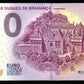 Billet Souvenir 0 Euro - Portugal, PAÇO DOS DUQUES DE BRAGANÇA GUIMARÃES 2019-1 NEUF / UNC