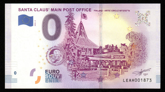 Billet Souvenir 0 Euro - Finland, SANTA CLAUS' MAIN POST OFFICE 2018-2 NEUF / UNC