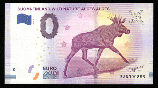 Billet Souvenir 0 Euro - SUOMI-FINLAND WILD NATURE ALCES ALCES 2019-2 NEUF / UNC