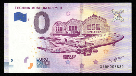 Billet Souvenir 0 Euro - Germany, TECHNIK MUSEUM SPEYER 2018-1 NEUF / UNC