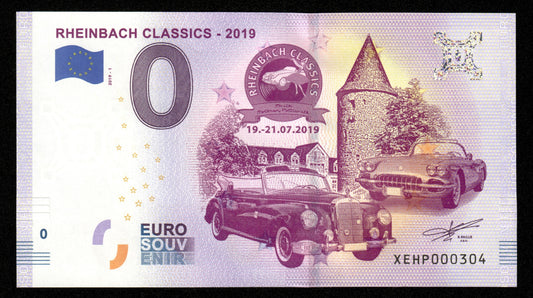 Billet Souvenir 0 Euro - Germany, RHEINBACH CLASSICS - 2019-1 Petit Numéro NEUF / UNC