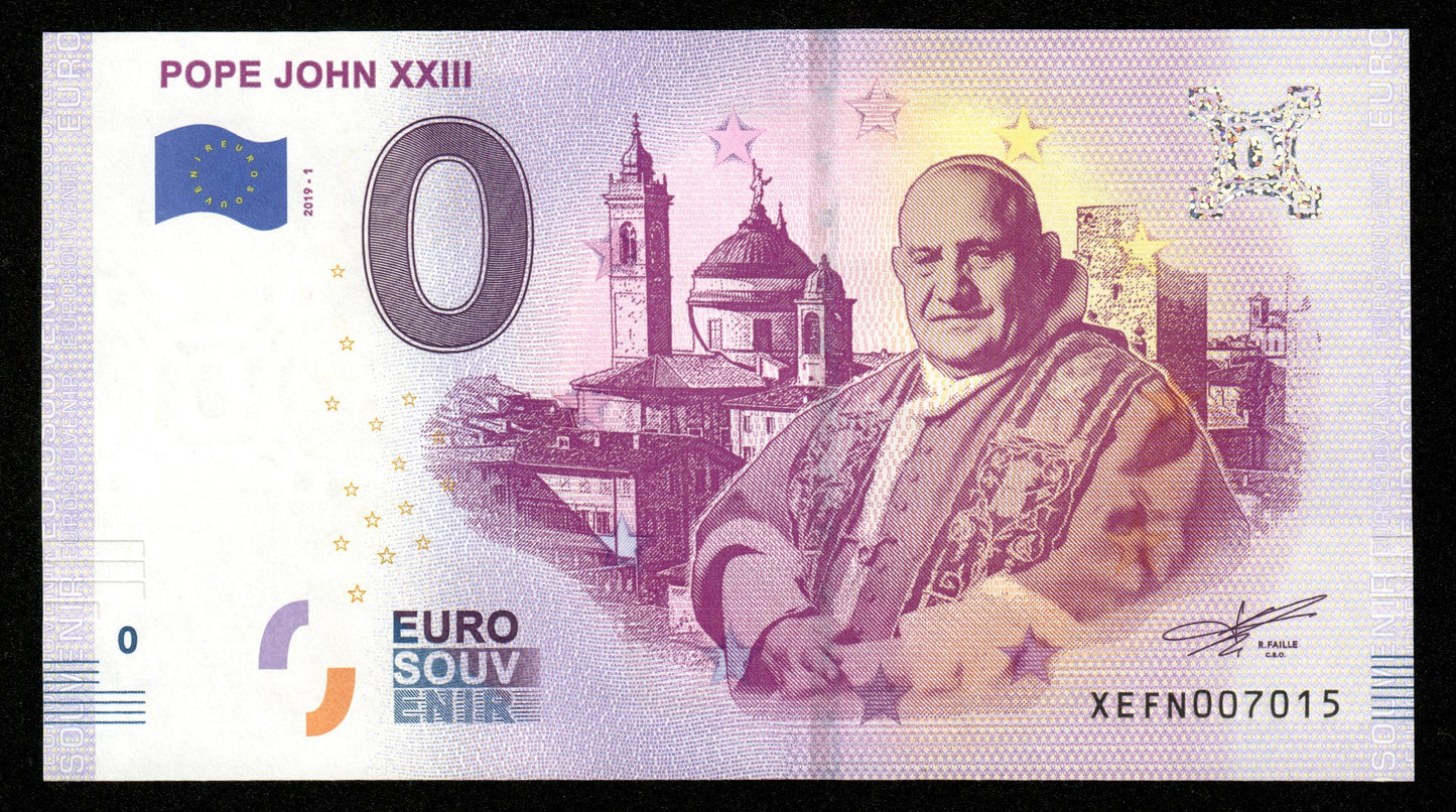 Billet Souvenir 0 Euro - POPE JOHN XXIII 2019-1 NEUF / UNC