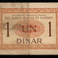 YOUGOSLAVIE - YOUGOSLAVIA - 1 Dinar (1919) P.12 pr.TB / aFine