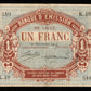 FRANCE - Banque d'émission de Lille, 1 Franc 1914, tampon Bruxelles TTB / VF