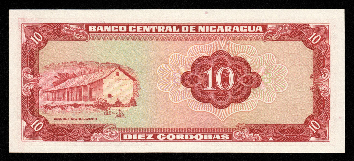 NICARAGUA - 10 Cordobas 1972 P.123 NEUF / UNC