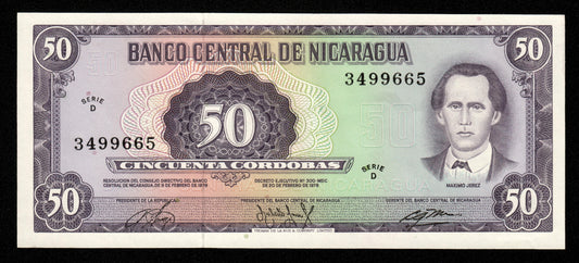 NICARAGUA - 50 Cordobas 1978 P.130 pr.NEUF / UNC-