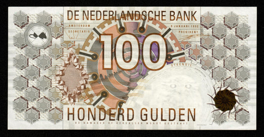 PAYS-BAS - NETHERLANDS - 100 Gulden 1992 P.101 pr.SPL / AU-