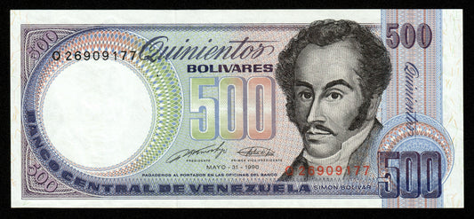 VENEZUELA - 500 Bolivares 1990 P.67d NEUF / UNC