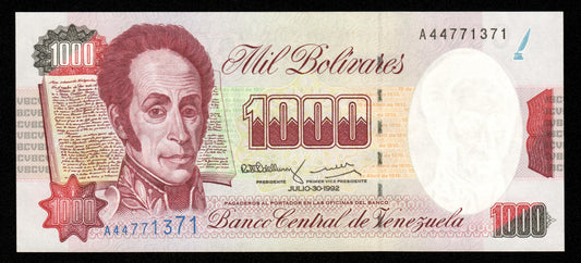 VENEZUELA - 1000 Bolivares 1992 P.73b NEUF / UNC