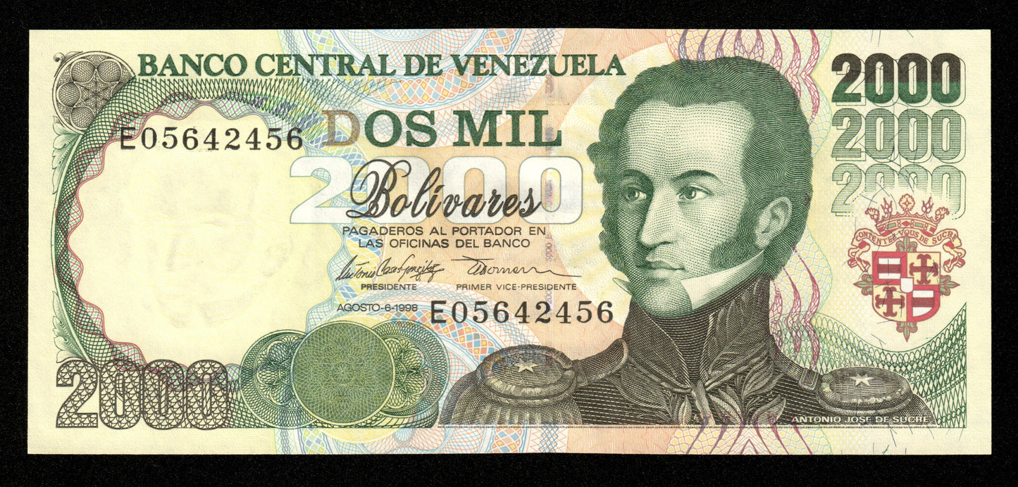 VENEZUELA - 2000 Bolivares 1998 P.77c NEUF / UNC