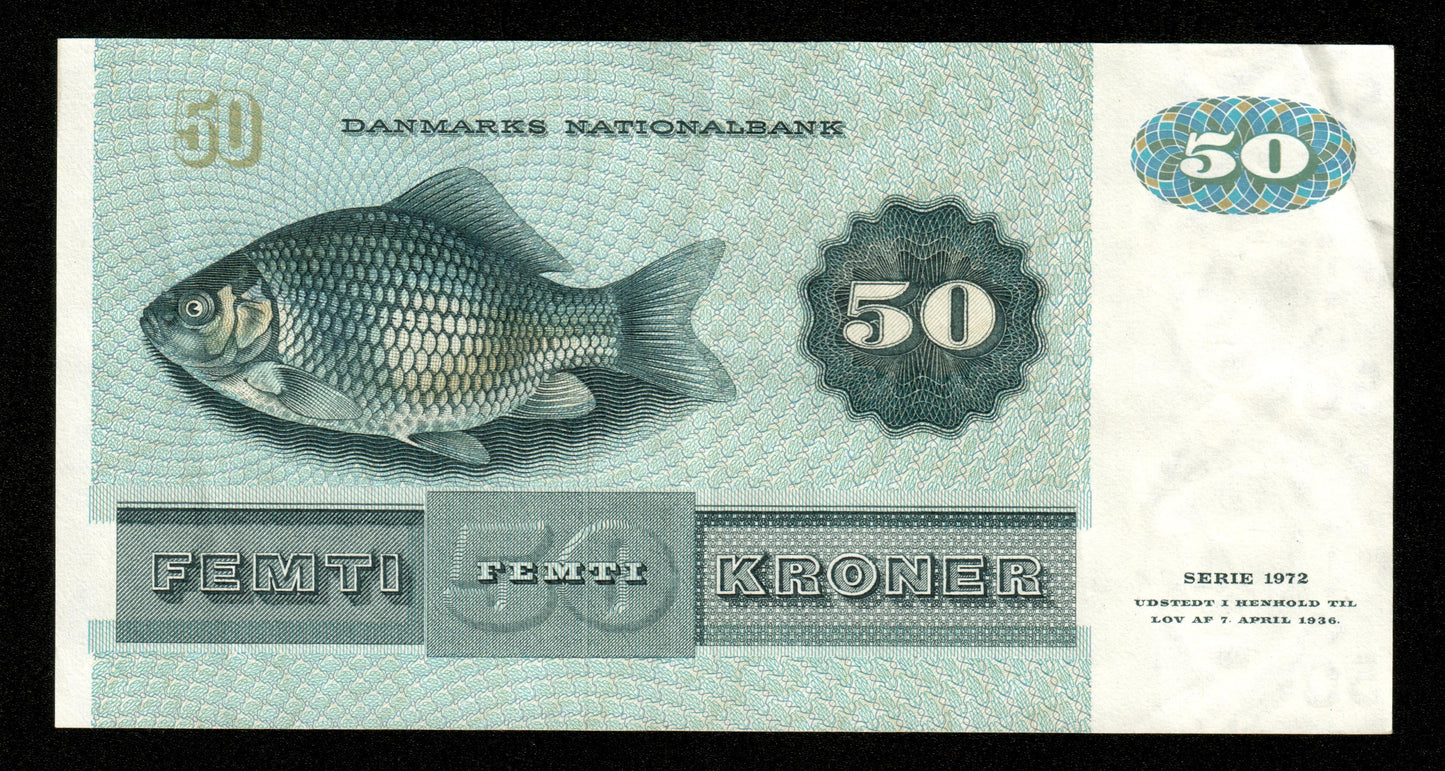 DANEMARK - DENMARK - 50 Kroner (1972) 1990 P.50i TTB+ / VF+