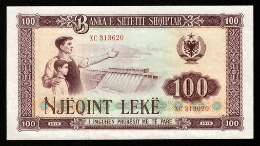 ALBANIE - ALBANIA - 100 Leke 1976 P.46a pr.NEUF / UNC-