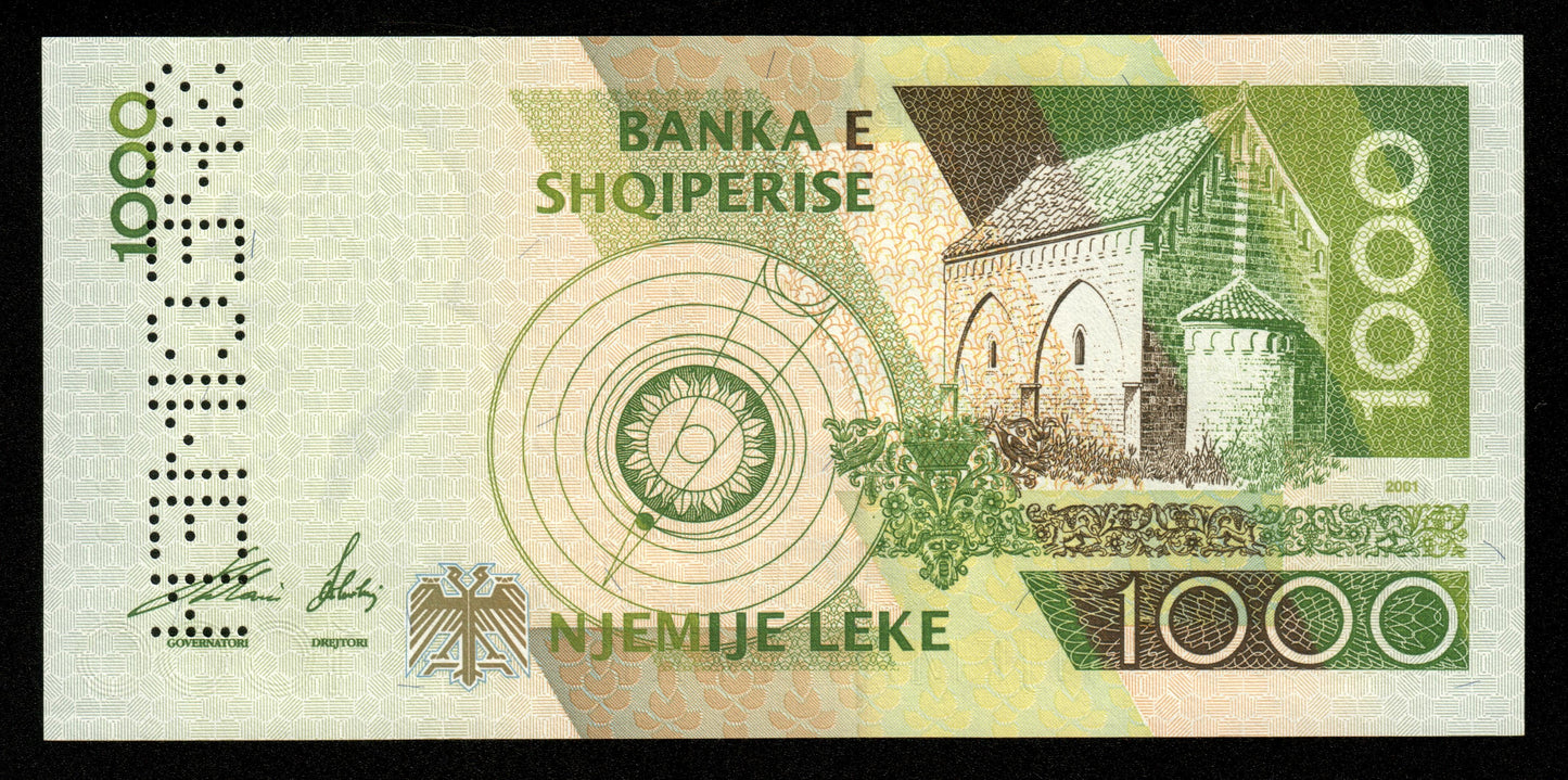 ALBANIE - ALBANIA - 1000 Leke 2001 Specimen P.69s NEUF / UNC