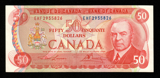 CANADA - 50 Dollars 1975 P.90a, BC-51a Lawson & Bouey SUP / XF