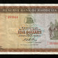 RHODÉSIE - RHODESIA - 5 Dollars 1972 P.32a TTB / VF