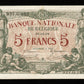 BELGIQUE - BELGIUM - 5 Francs 1919 P.75b SUP / XF