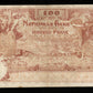 BELGIQUE - BELGIUM - 100 Francs 1914 P.78 TB / Fine