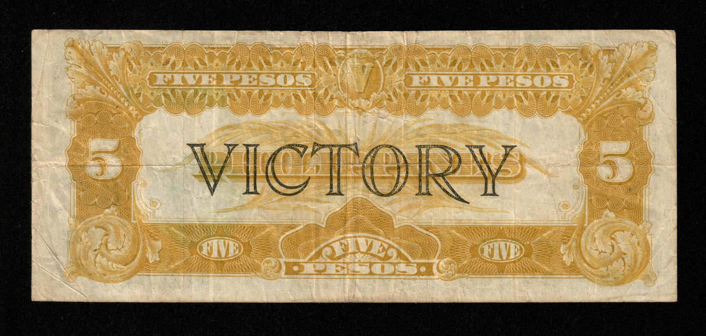 PHILIPPINES - 5 Pesos Victory (1944) P.96 TTB / VF