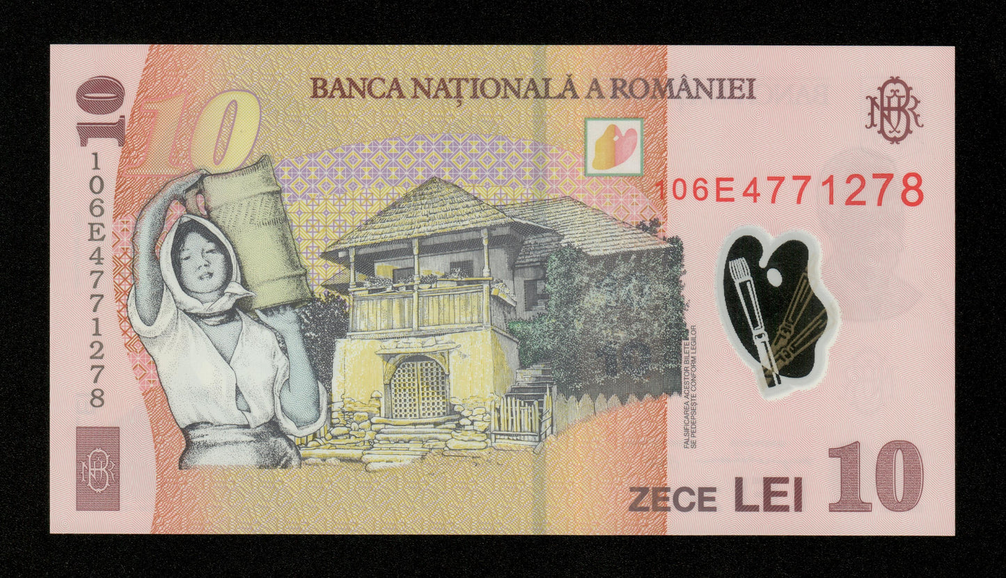 ROUMANIE - ROMANIA - 10 Lei 2008 (2010) P.119f Polymer NEUF / UNC