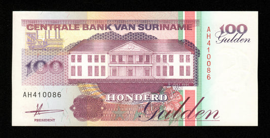 SURINAME - 100 Gulden 1991 P.139a NEUF / UNC