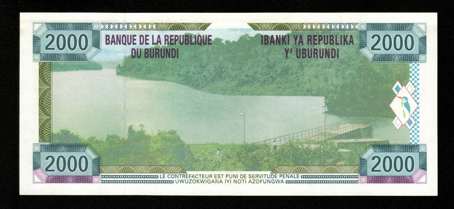 BURUNDI - 2000 Francs 2001 P.41 pr.NEUF / UNC-