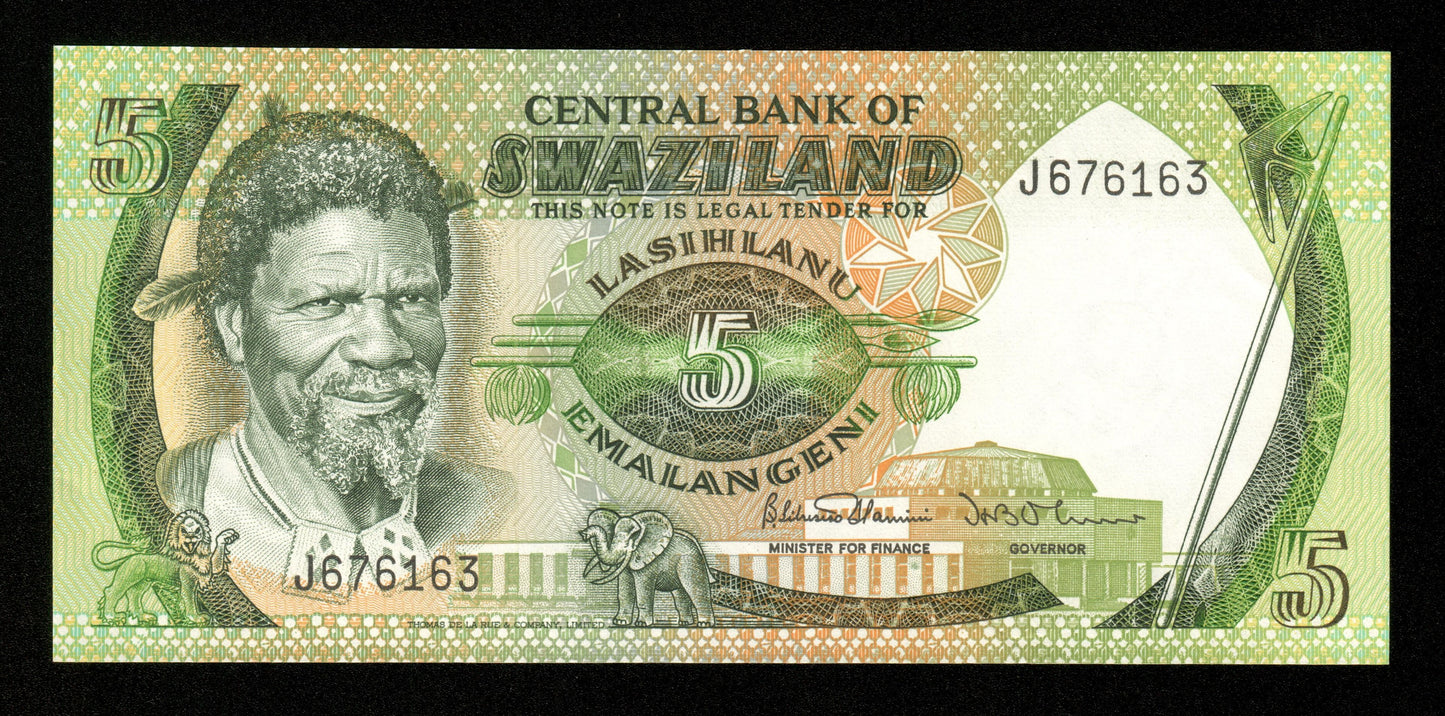 SWAZILAND - 5 Emalangeni (1984) P.9b NEUF / UNC