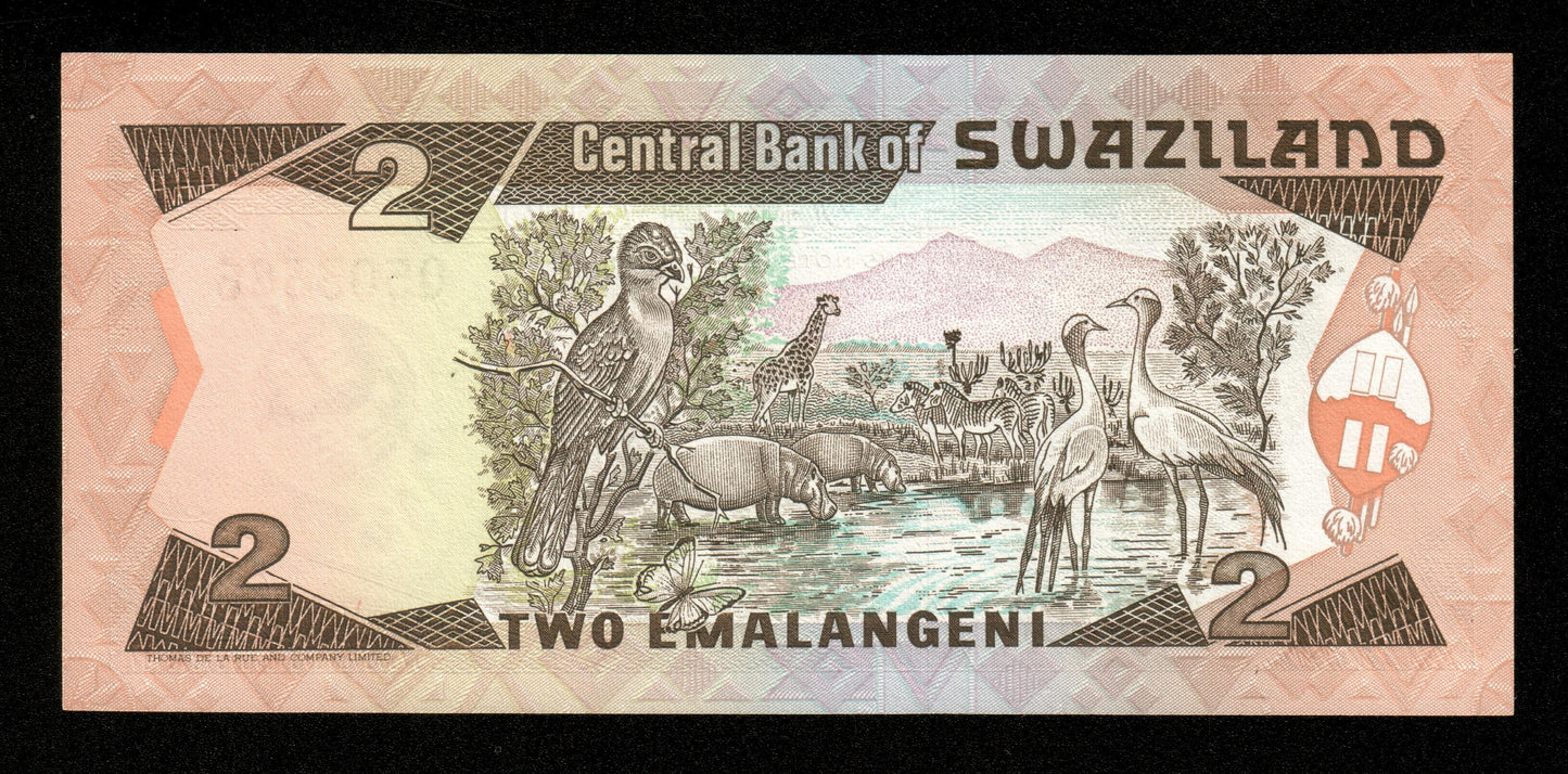 SWAZILAND - 2 Emalangeni (1992) P.18a NEUF / UNC