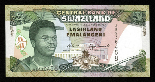 SWAZILAND - 5 Emalangeni (1995) P.23a NEUF / UNC