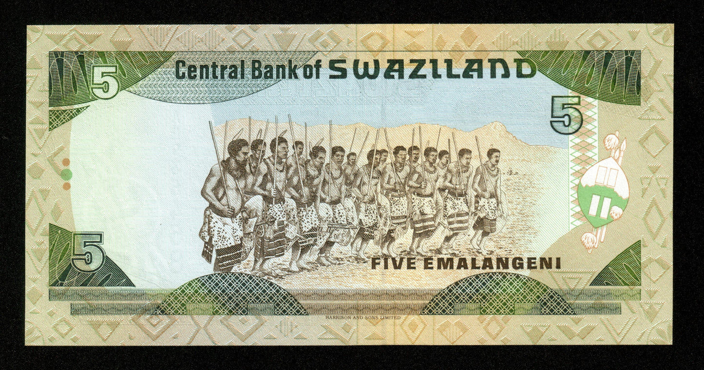 SWAZILAND - 5 Emalangeni (1995) P.23a NEUF / UNC