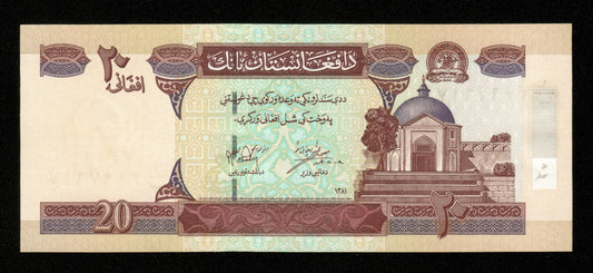 AFGHANISTAN - 20 Afghanis 2002 P.68a NEUF / UNC