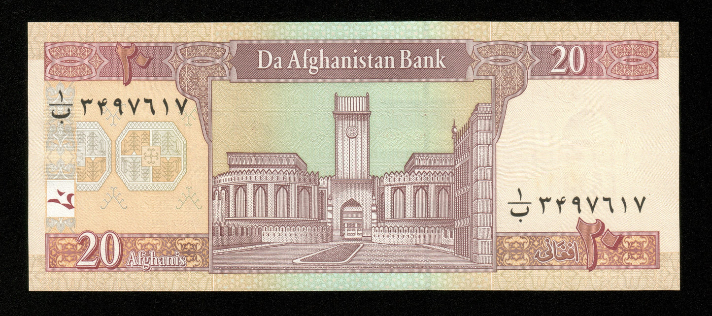 AFGHANISTAN - 20 Afghanis 2002 P.68a NEUF / UNC