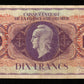 GUADELOUPE - 10 Francs 1944 P.27a TB / Fine